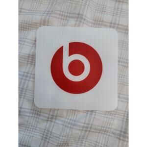 NEW Original Beats by Dr. Dre Beats 3" Red Decal Sticker - NO HEADPHONES